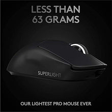 Load image into Gallery viewer, Logitech G PRO X Superlight Wireless Gaming Mouse - Black