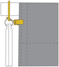 Load image into Gallery viewer, Versailles Home Fashions HF02-0 Acrylic Drapery Wand Pair, 34", Clearfrost