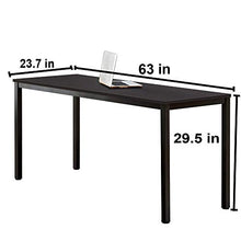 Load image into Gallery viewer, Need Computer Desk 63 inches Gaming Desk Writing Desk with BIFMA Certification Workstation Office Desk,Black AC3CB-160