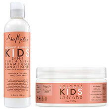 Load image into Gallery viewer, Shea Moisture Coconut & Hibiscus Kids Combo Pack - Includes Kids Curling Butter Cream, 6 Oz & Kids Curl & Shine 2-in-1 Shampoo & Conditioner, 8 Oz