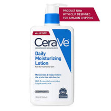 Load image into Gallery viewer, CeraVe Daily Moisturizing Lotion for Dry Skin | Body Lotion & Facial Moisturizer with Hyaluronic Acid and Ceramides | Fragrance Free | 19 Ounce, Basic