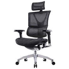 Load image into Gallery viewer, NOLOGO Ergonomic Adjustable Office Chair with Lumbar Support and Rollerblade Wheels - High Back with Breathable Mesh - Breathable Cushion - Adjustable Head & Arm Rests, Seat Height - Reclines