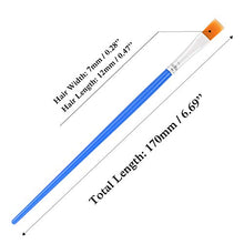 Load image into Gallery viewer, UPINS 30 Pcs Flat Paint Brushes,Small Brush Bulk for Detail Painting
