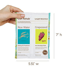Load image into Gallery viewer, Curl Rehab Length Retention/Strength Dual Treatment, Rice Water Sealing Oil Treatment & Anti-Breakage Mask, 4.8 Oz Packette, 6 Count