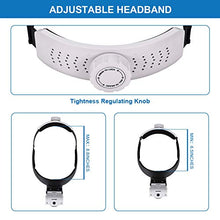 Load image into Gallery viewer, YOCTOSUN Headband Magnifier with 2 LED Lights and 5 Detachable Lenses 1X,1.5X,2X,2.5X,3.5X –Hands-Free Head Worn Lighted Magnifying Glasses for Close Work, Jewelry Work, Watch Repair, Arts & Crafts
