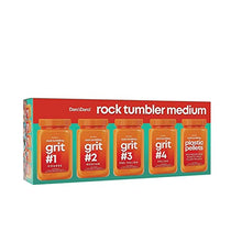 Load image into Gallery viewer, Dan&Darci Rock Tumbler Grit Refill Kit - 3.5 Pounds Grits Media + Poly Plastic Pellets - Rock Polishing Media - Polish for Any Brand Tumbler - Rock Tumbling Supplies - Stone Polisher