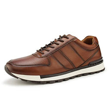 Load image into Gallery viewer, MERRYLAND Men's Classic Business Casual Dress Breathable Lace-up Oxford Shoes,Tan PU 7 M US