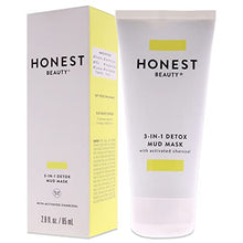 Load image into Gallery viewer, Honest Beauty 3-in-1 Detox Mud Mask with Activated Charcoal & Jeju Volcanic Ash + Manuka Honey & Shea Butter | Cruelty Free | 2.8 Fl Oz