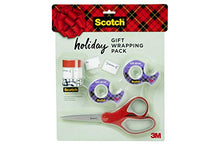 Load image into Gallery viewer, Scotch Gift Wrapping Pack, Includes Gift-Wrap tape, Multi-Purpose Scissors, Expressions Washi Tape, Makes your gifts look great (GiftPack-HOL20)