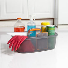 Load image into Gallery viewer, Casabella Rectangular Storage Caddy, Graphite, 4 gallons - 62441,Orange and Graphite