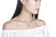 Load image into Gallery viewer, Turantu Gift for Women 925 Sterling Silver Forever Love Heart Pendant Necklace&Earrings Set