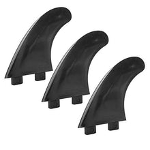Load image into Gallery viewer, Keenso Surf Boards Fin, 3Pcs/Set 2 Colors FCS Single Heads Surfboard Fins Surfboard Accessory(Black)