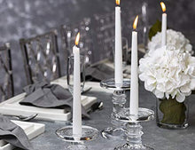 Load image into Gallery viewer, BOLSIUS Long Household White Taper Candles - 10-inch Unscented Premium Quality Wax - 7.5 Hour Long Burning Dripless Candles Bulk Pack of 10 for Home Decor, Wedding, Parties and Special Occasions