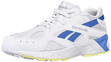 Load image into Gallery viewer, Reebok Unisex Adult's AZTREK Shoes, White/Cold Grey/Crushed Cobalt/Neon Lime 4 M US