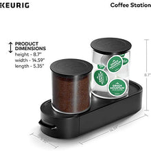 Load image into Gallery viewer, Keurig K-Cup Pod & Ground Coffee Storage Unit, Coffee Storage, Holds up to 12 ounces of Ground Coffee & 12 K-Cup Pods, Black