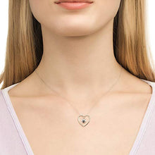 Load image into Gallery viewer, JXJL Heart Cremation Urn Necklace for Pet/Dog/Cat Ashes Keepsake Memorial Jewelry Paw Print Urn Pendant Necklace