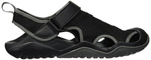 Load image into Gallery viewer, crocs Men's Swiftwater Mesh Deck Sandal Sport, Black, 12 M US