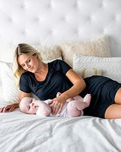 Load image into Gallery viewer, Kindred Bravely Eleanora Ultra Soft Bamboo Maternity and Nursing Nightgown/Lounge Dress (Black, XX-Large)