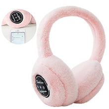 Load image into Gallery viewer, MatureGirl Winter Warm Velvet Bluetooth Headset, Unisex Wireless Stereo Gaming Headphones Head-Mounted Earphones Music Computer Game Over Ear Headphones for Kids Adult (Pink)