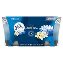 Load image into Gallery viewer, Glade 2in1 Jar Candle Air Freshener, Moonlit Walk & Wandering Stream, 2 candles, 6.8 oz