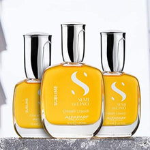 Load image into Gallery viewer, Alfaparf Milano Semi Di Lino Sublime Cristalli Liquidi Smoothing Hair Serum - Superior Finishing Hair Oil Treatment - Provides Brilliant Shine and Protection - Professional Salon Quality, 0.51 oz.