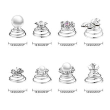 Load image into Gallery viewer, 40 Pieces Spiral Hair Pins Swirl Hair Twists Coils Rhinestone Hair Spiral Jewelry Hair Pin Clip Accessories for Wedding Bridal Party Favors, 8 Styles