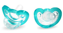 Load image into Gallery viewer, RaZbaby JollyPop Baby Pacifier Plus, 3m+, Teal, Double Pack