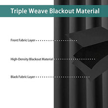 Load image into Gallery viewer, LORDTEX Black Room Divider Curtains - Total Privacy Wall Room Divider Screens Sound Proof Wide Blackout Curtain for Living Room Bedroom Patio Sliding Door, 1 Panel, 10ft Wide x 9ft Tall