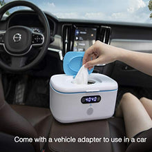 Load image into Gallery viewer, Bellababy Wipe Wamer for Vehicle and Home Use, Baby Wet Wipes Dispenser and Diaper Wipe Warmer with Night Light,Temperature Display,No Need Water and Sponge