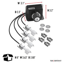 Load image into Gallery viewer, Weber 7629 Igniter Kit for 330 Model Genesis Gas Grills, Black