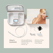 Load image into Gallery viewer, Trophy Skin MicrodermMD - At Home Microdermabrasion Kit - Anti Aging and Acne Treatment - Contains Real Diamond and Pore Extractor Tips to Rejuvenate Skin and Reduce Acne Scars - White