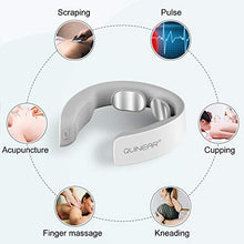 Load image into Gallery viewer, QUINEAR Neck Massager with Heat, Intelligent Wireless Electric Pulse Neck Massage Device Helpful for Pain Relief & Deep Relaxation - 5 Massage Modes, 16 Intensities & 2 Heating Function