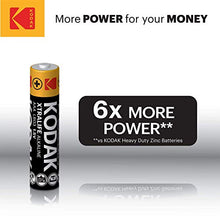 Load image into Gallery viewer, KODAK AAA Batteries 60 Pack - with 10 Years Shelf Life Long Lasting Alkaline Batteries AAA Size Pack, 1.5V Mignon LR03 MN1500 AM3 Triple A Batteries, Leak Proof AAA Battery Pack