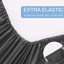 Load image into Gallery viewer, LIANLAM Queen Bed Sheets Set - Super Soft Brushed Microfiber 1800 Thread Count - Breathable Luxury Egyptian Sheets 16-Inch Deep Pocket - Wrinkle and Hypoallergenic-4 Piece(Queen, Dark Grey)