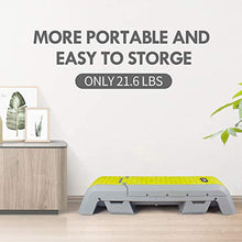 Load image into Gallery viewer, leikefitness Multifunctional Aerobic Deck with Cord Workout Platform Adjustable Dumbbell Bench Weight Bench Professional Fitness Equipment for Home Gym GM5820(Green)