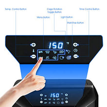 Load image into Gallery viewer, COSTWAY 10.6 QT Electric Air Fryer Toaster Oven, 7-in-1 Kitchen Pizza Air Oven with Rotisserie, Multifunctional Cooking Oven, Oil Less Cooker, with Intelligent Screen, Auto Shut-Off Function, w/ Dishwasher-Safe Accessories (Black)