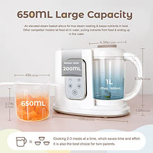 Load image into Gallery viewer, Kwasyo Baby Food Maker, 4 in 1 Processor Baby Food Steamer and Blender, Puree Machine & Milk Warmer, | Constant Temperature | Rapid Heating | with 22 Oz Separate Steaming Cup -BPA-free Tritan Material