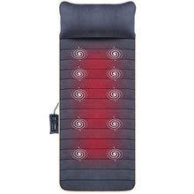 Load image into Gallery viewer, Snailax Massage Mat with 10 Vibrating Motors and 4 Therapy Heating pad Full Body Massager Cushion for Relieving Back Lumbar Leg Snailax