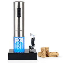 Load image into Gallery viewer, Secura Electric Wine Opener, Automatic Electric Wine Bottle Corkscrew Opener with Foil Cutter, Rechargeable (Stainless Steel)