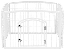 Load image into Gallery viewer, IRIS USA 4-Panel Pet Playpen with Door, size 35.25"L x 35.25"W x 24"H CI-604