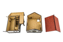 Load image into Gallery viewer, War World Gaming Medieval Town Cottage, Townhouse & Barn Set (Painted / unpainted) & Resin Accessories – 28mm/Heroic Fantasy Wargaming Terrain