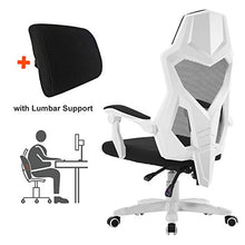 Load image into Gallery viewer, HOMEFUN Ergonomic Office Chair, High Back Adjustable Desk Task Chair with Armrests White with Lumbar Support
