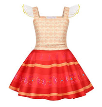 Load image into Gallery viewer, WonderBab Encanto Costume Kids Mirabel Madrigal Dress Cosplay Princess Skirt Halloween Dress for Girls Kids 7-8T