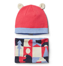 Load image into Gallery viewer, Columbia Boys' Toddler Girls' Snow More II Set, Bright Geranium Bearly There Print, One Size