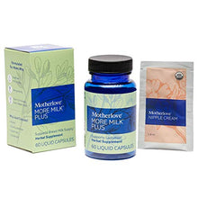 Load image into Gallery viewer, Motherlove More Milk Plus (60 ct. + Bonus Nipple Cream Sample) Herbal Galactagogue Breastfeeding Supplement to Support Nursing & Pumping Moms’ Milk Supply