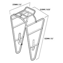 Load image into Gallery viewer, Blackburn Outpost Front and Rear World Touring Bike Rack (Black, Front)