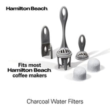 Load image into Gallery viewer, Hamilton Beach Coffeemaker Water Filter Replacement Pods and Handle, Charcoal, 2-Pack