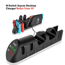 Load image into Gallery viewer, Charging Dock for Nintendo Switch, Charging Station for Nintendo Switch Joy Cons and Nintendo Switch Pro Controllers with LED Indicator