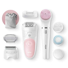 Load image into Gallery viewer, Braun Epilator Silk-épil 5 5-895, Hair Removal for Women, Shaver & Trimmer, Rechargeable, Cordless, Wet & Dry, Cleansing Brush, Beauty Kit & 5 extras