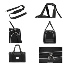 Load image into Gallery viewer, SERCOVE Special Soft Carrier is for Pet Transportation, Suitable for Small and Medium Sized Cats Dogs Rabbits and Birds Foldable and Breathable Pet Carrier (Medium, Black(2028))